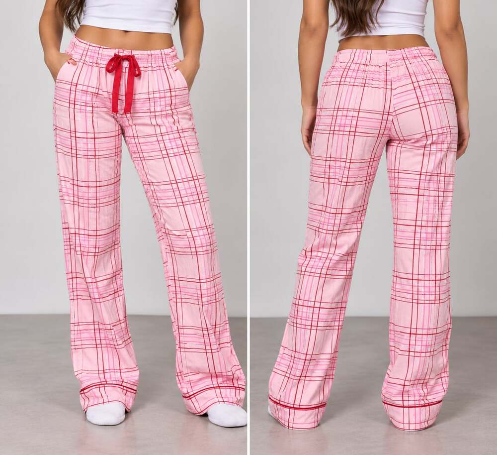 Victoria's Secret Pajama Pants Size XS Pink Plaid